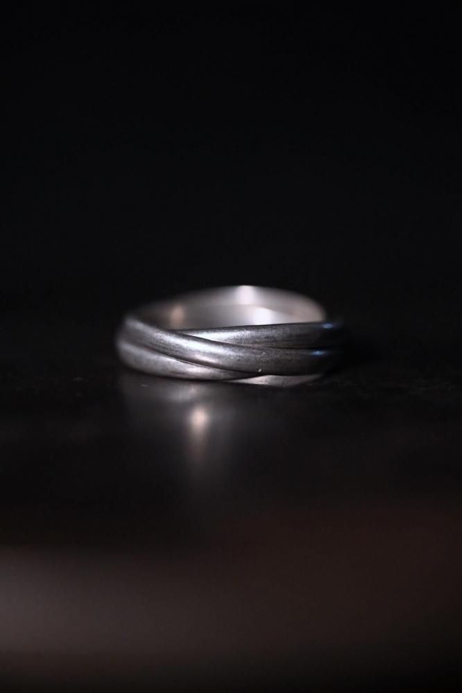 Vintage silver trinity ring