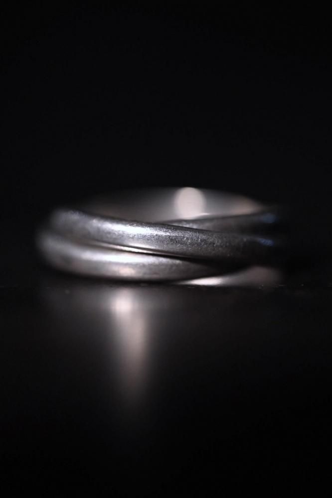 Vintage silver trinity ring