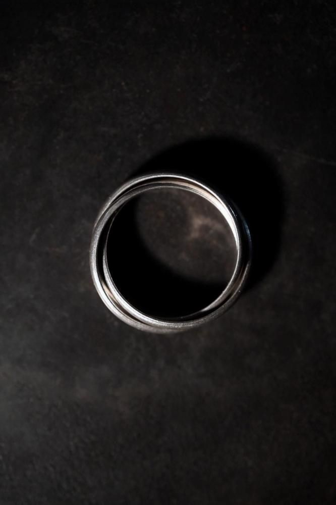 Vintage silver trinity ring