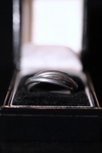 Vintage silver trinity ring 20