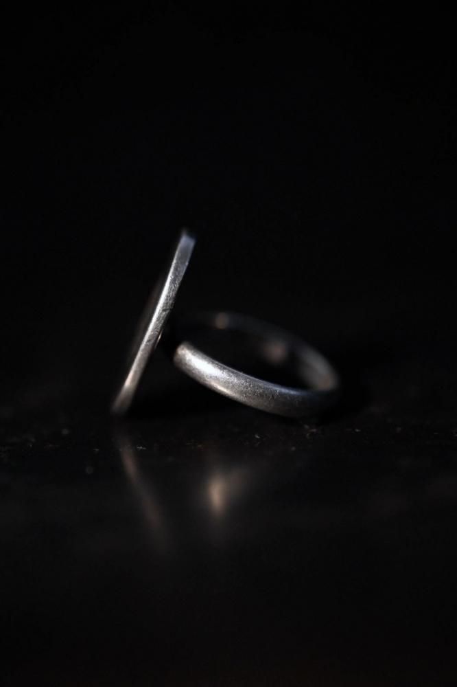Vintage silver Initial ring