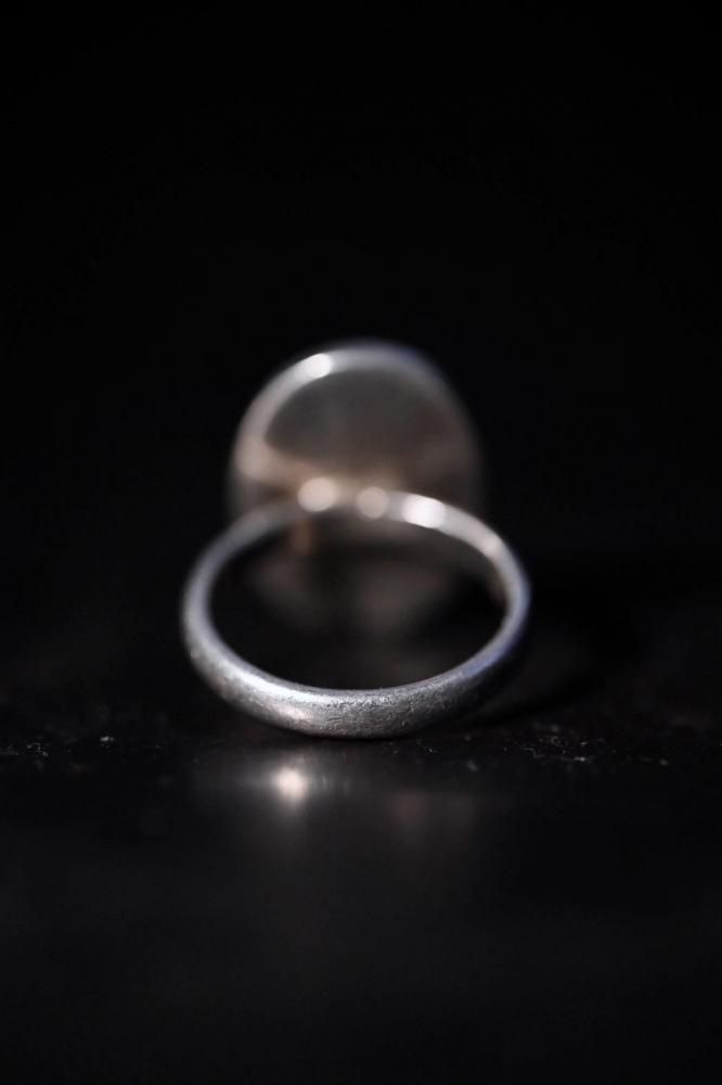 Vintage silver Initial ring