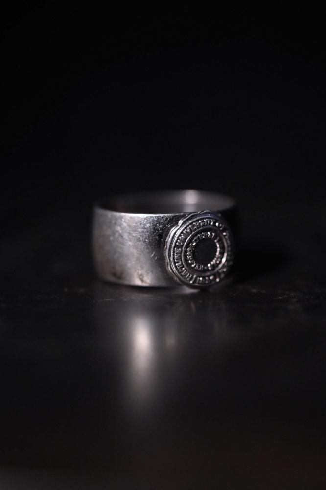 Vintage silver college ring