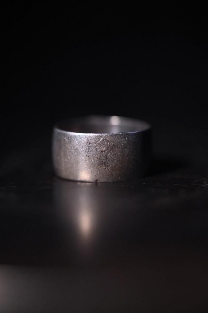 Vintage silver college ring