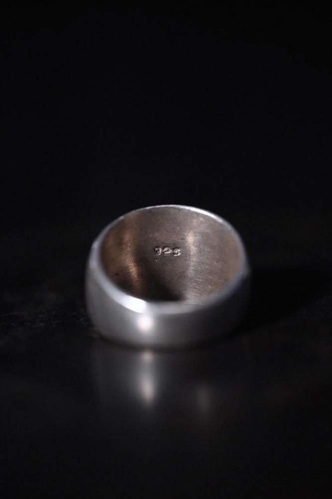 Vintage silver Initial ring