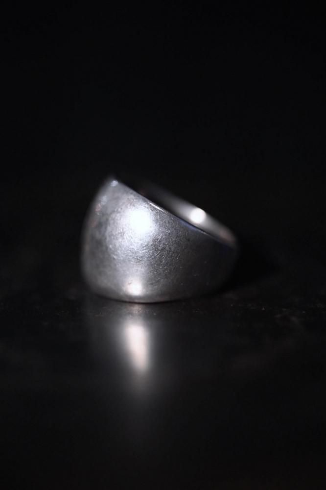 Vintage silver Initial ring