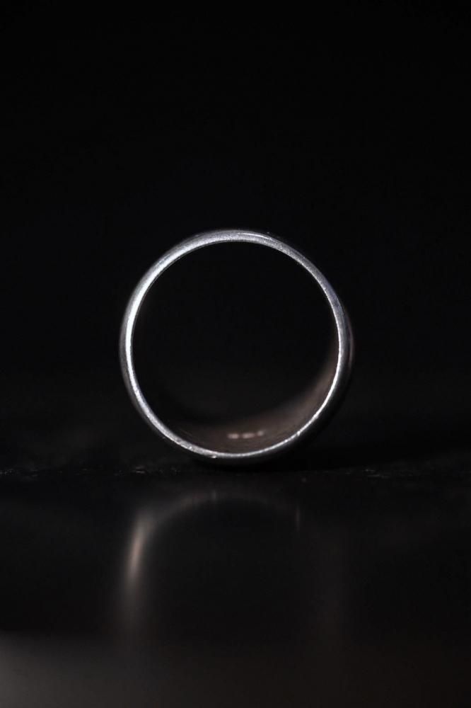 Vintage silver Initial ring