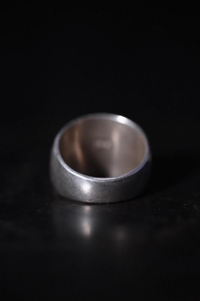Vintage silver Initial ring
