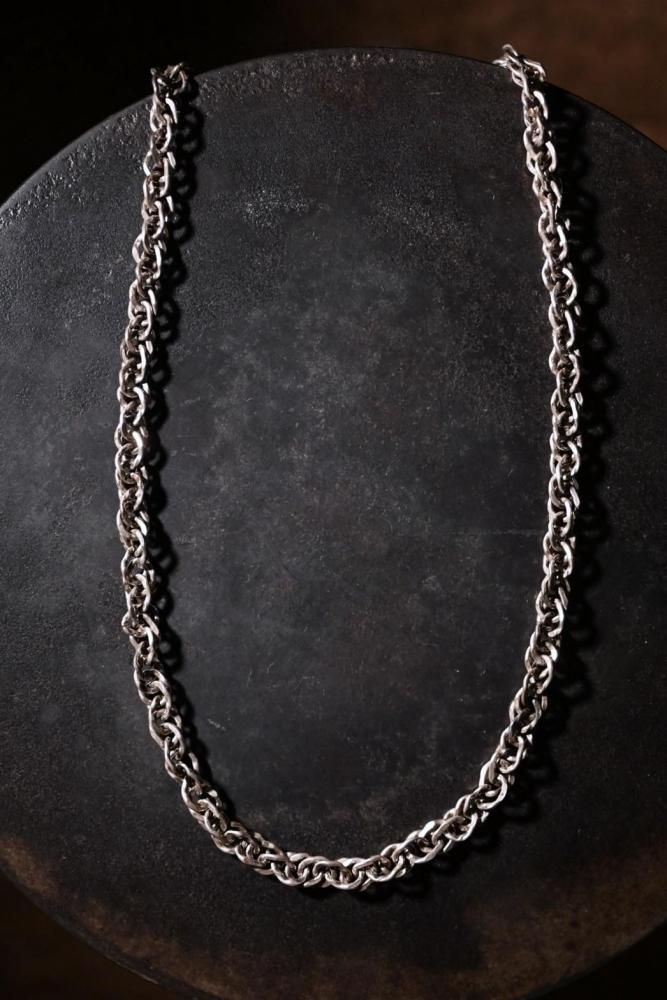 Italy vintage silver chain necklace