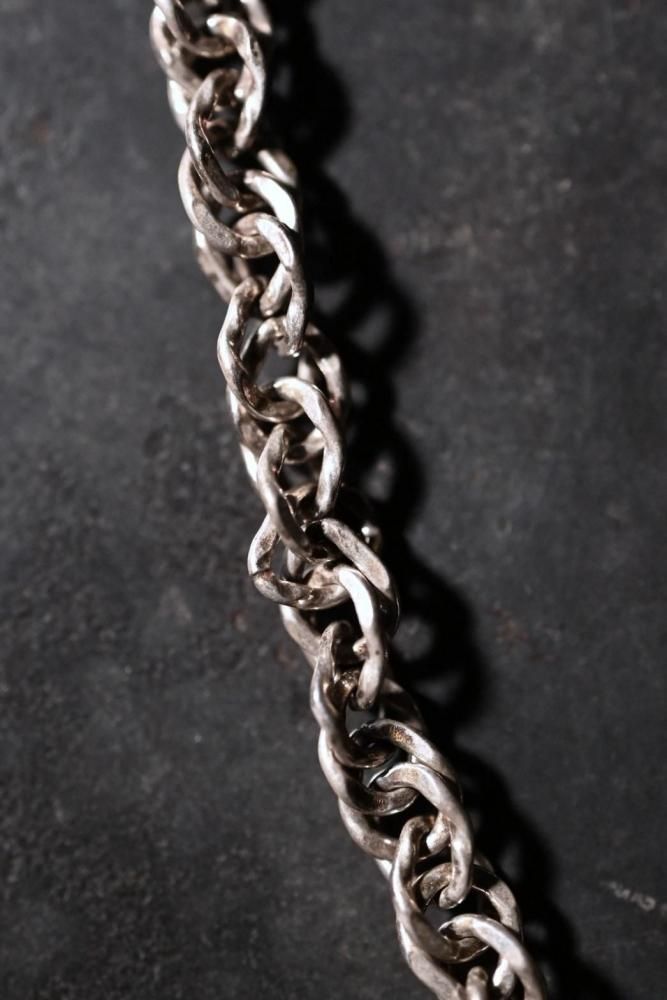 Italy vintage silver chain necklace