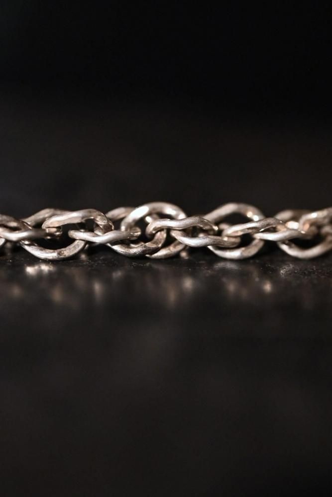 Italy vintage silver chain necklace