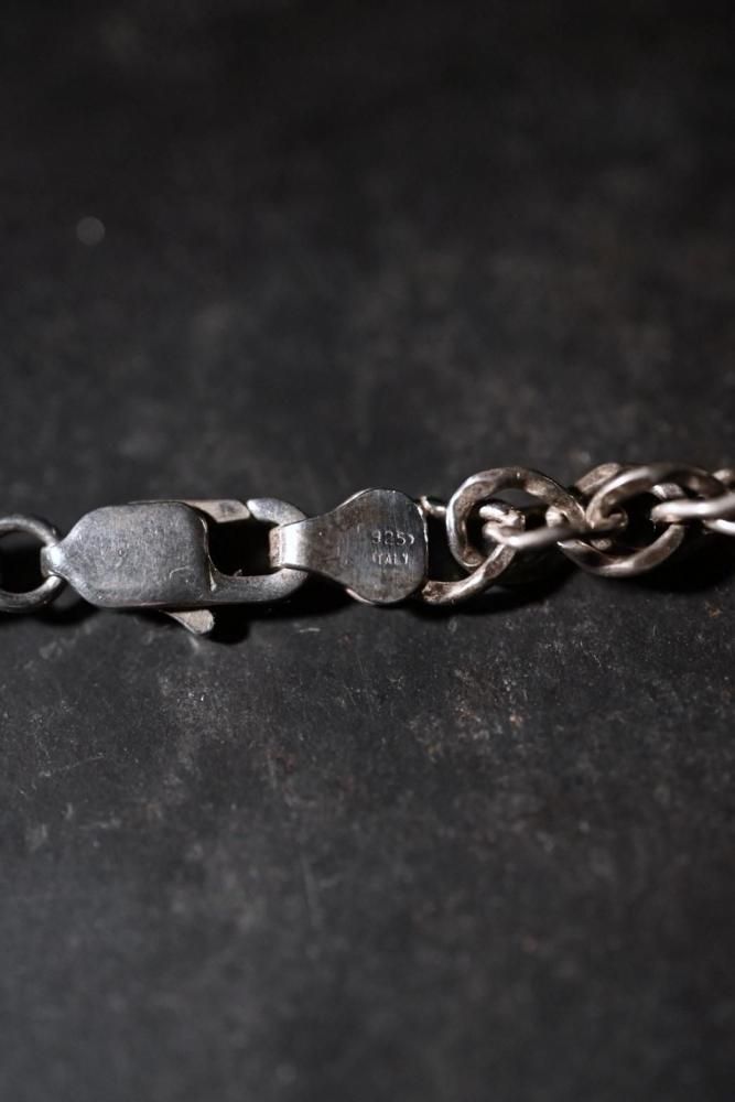 Italy vintage silver chain necklace