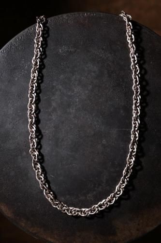 Italy vintage silver chain necklace
