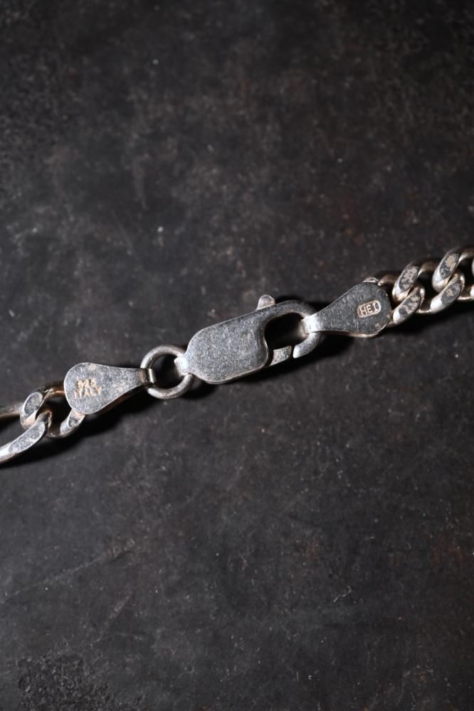 Italy vintage silver chain necklace