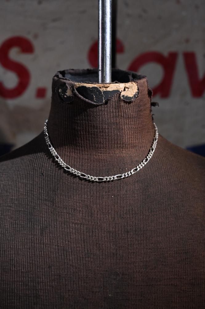 Italy vintage silver chain necklace