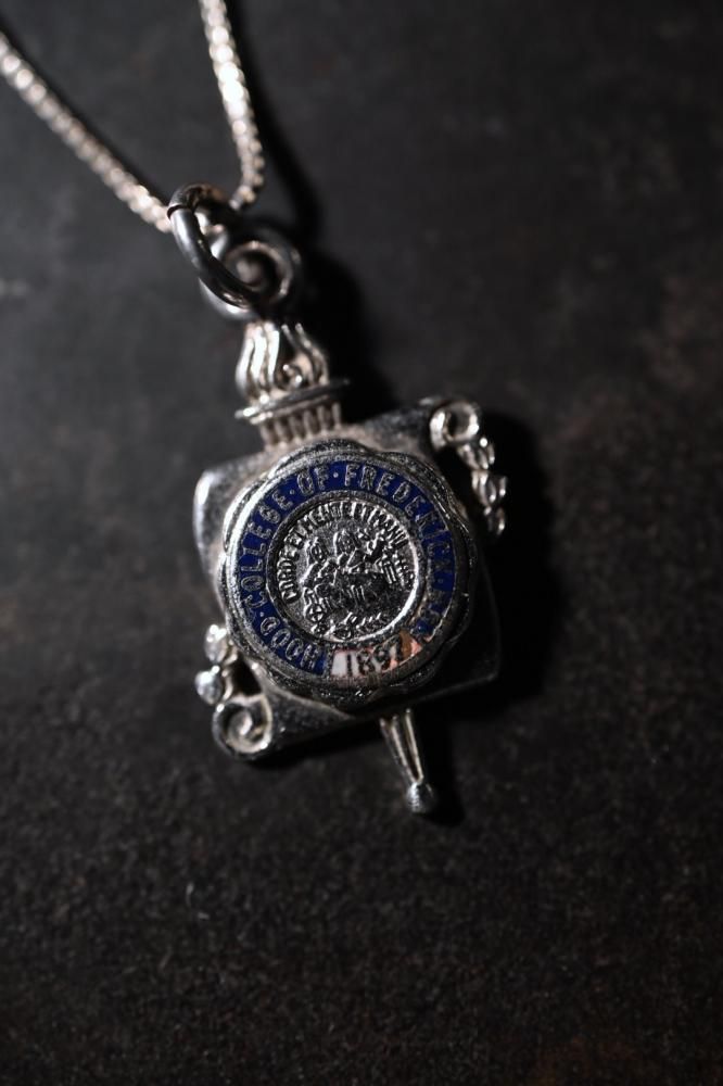 Vintage silver college necklace