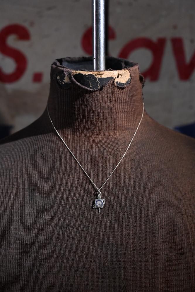 Vintage silver college necklace