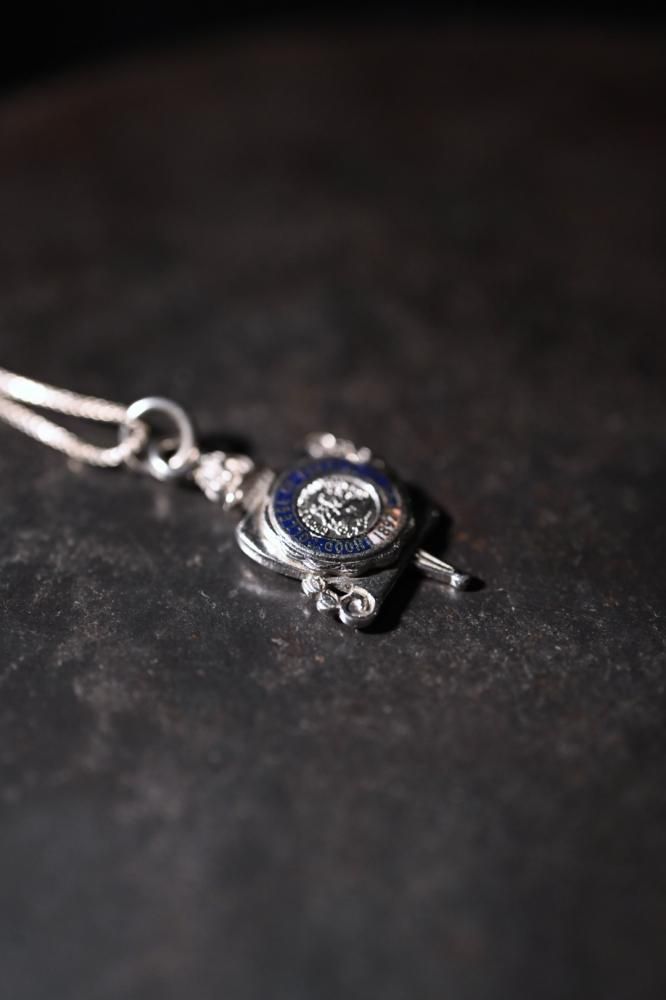 Vintage silver college necklace