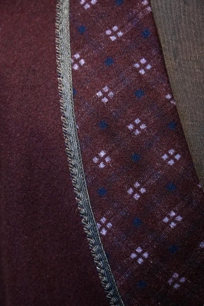 us 1930'~ wool smoking jacket