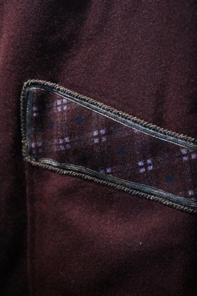 us 1930'~ wool smoking jacket