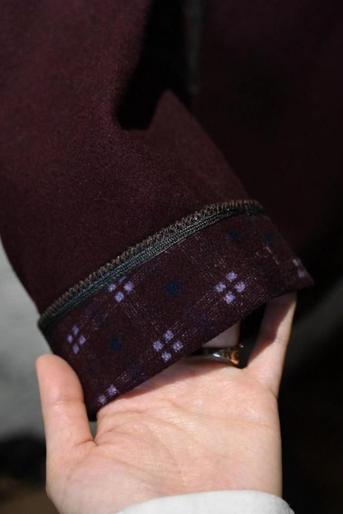 us 1930'~ wool smoking jacket