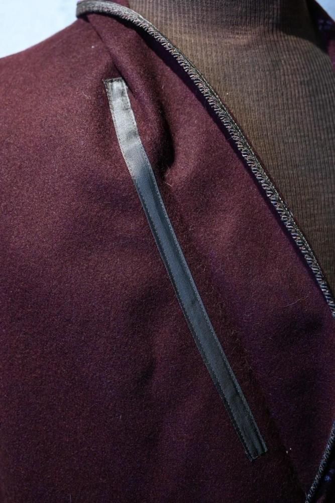 us 1930'~ wool smoking jacket