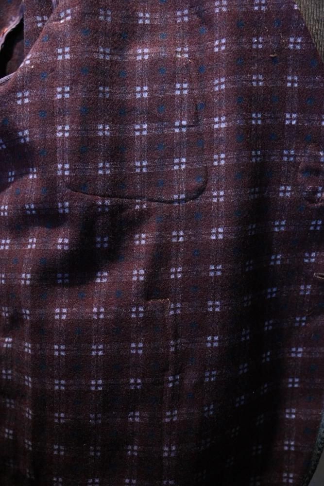 us 1930'~ wool smoking jacket