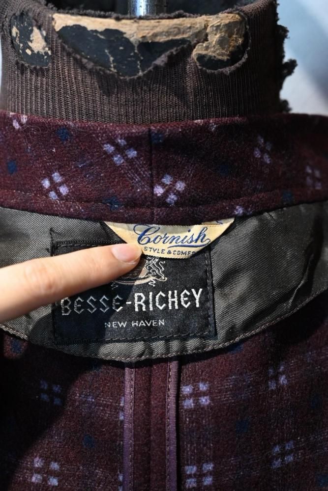 us 1930'~ wool smoking jacket