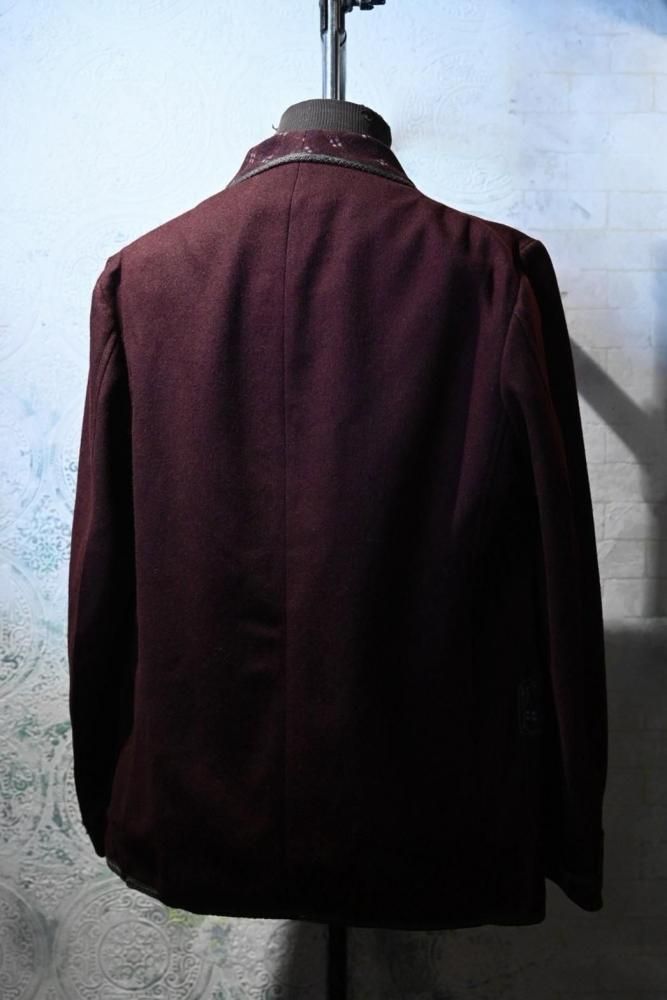 us 1930'~ wool smoking jacket