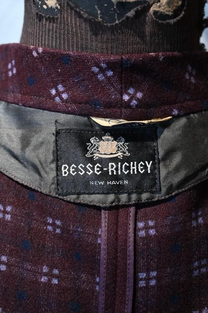 us 1930'~ wool smoking jacket