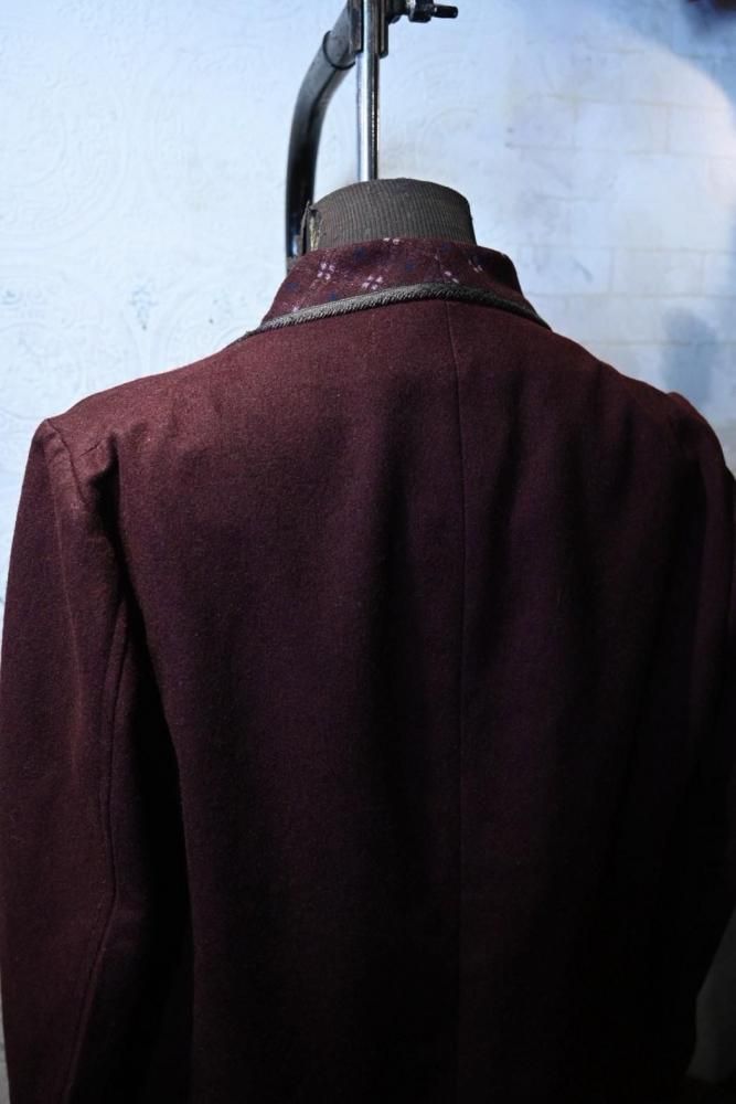 us 1930'~ wool smoking jacket