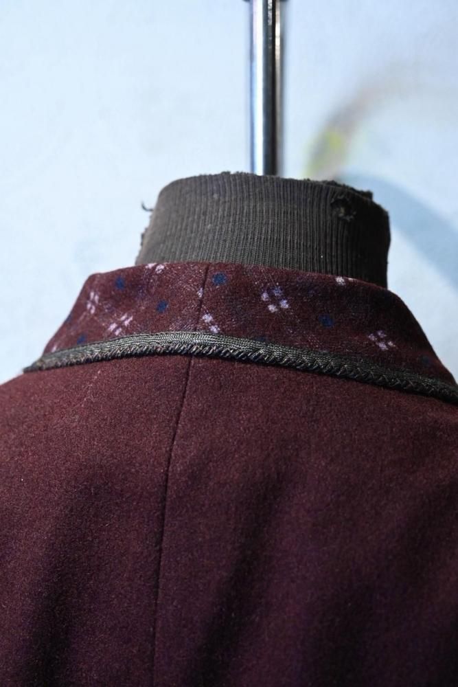 us 1930'~ wool smoking jacket