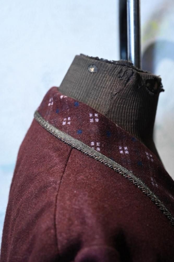 us 1930'~ wool smoking jacket