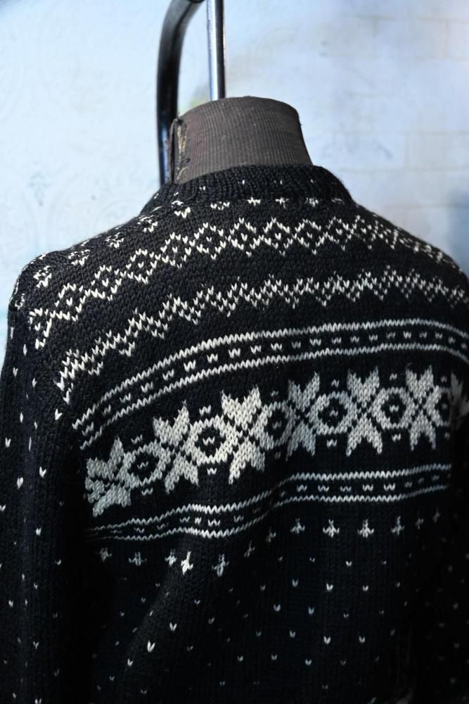 Canadian 1950's wool knit zip up cardigan