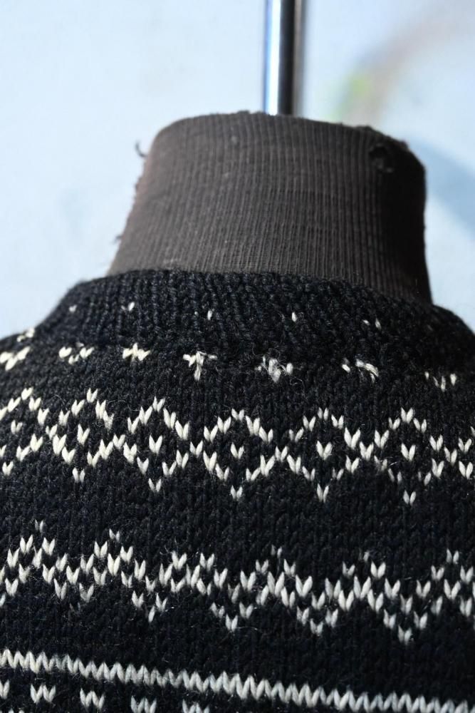 Canadian 1950's wool knit zip up cardigan