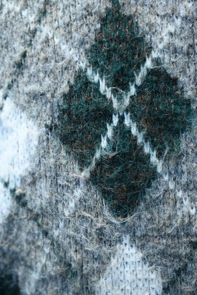 us 1960's "ARROW" argyle knit sweater