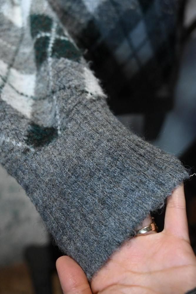 us 1960's "ARROW" argyle knit sweater