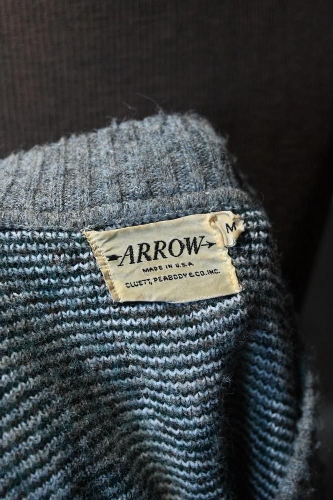 us 1960's "ARROW" argyle knit sweater