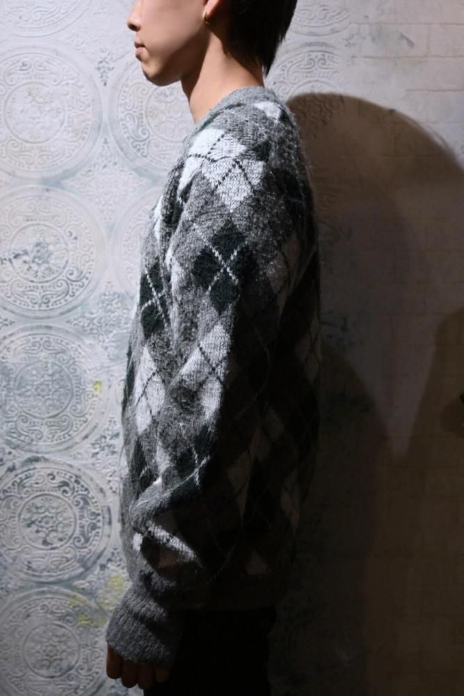 us 1960's "ARROW" argyle knit sweater