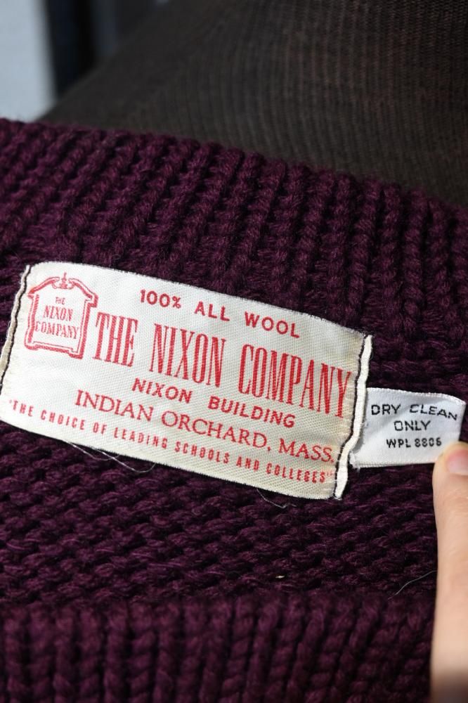 us 1960's "The Nixon Company" wool sweater