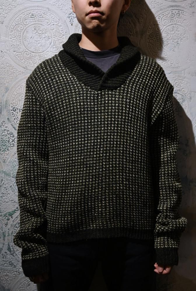 us 1960's "Towncraft" shawl collar sweater