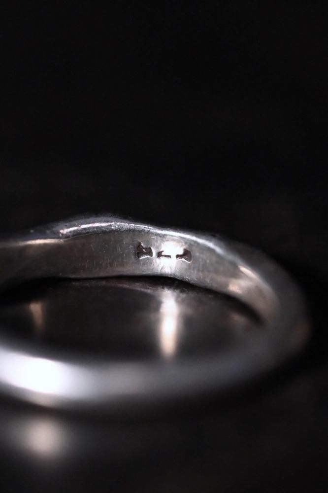 Vintage bamboo silver ring 14