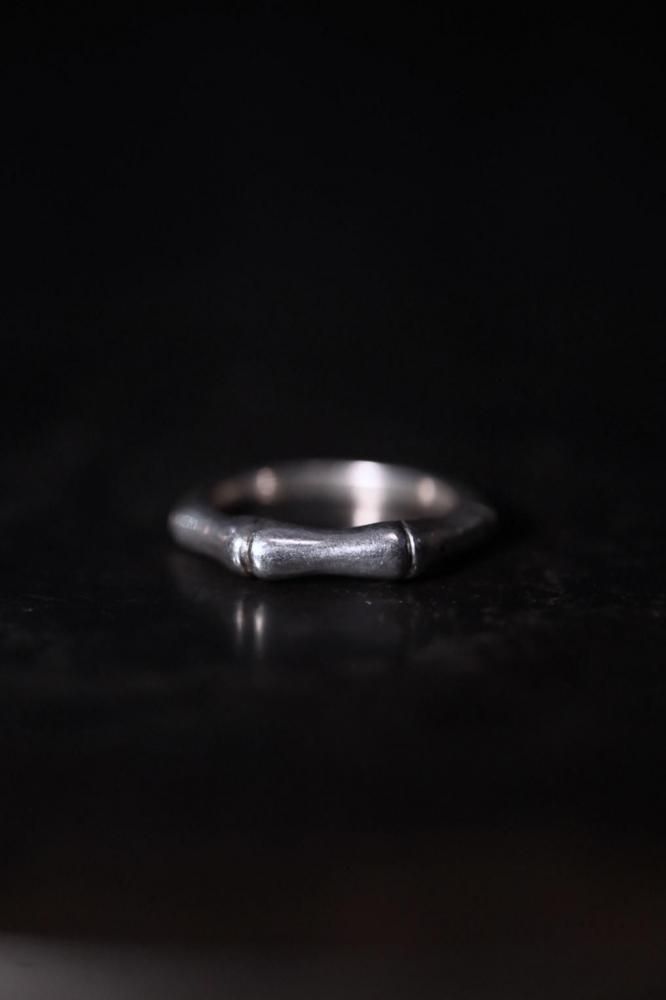 Vintage bamboo silver ring 14