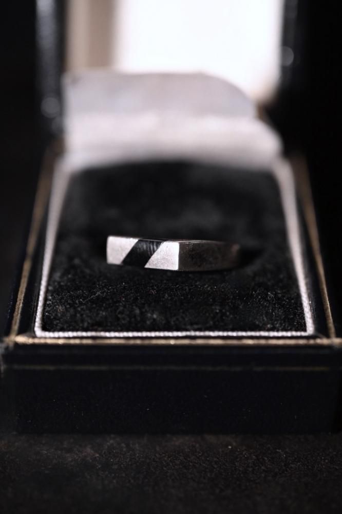 Vintage silver  onyx ring 11