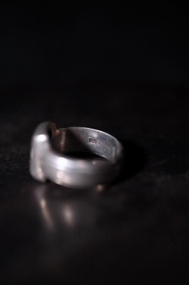 Vintage braid design silver ring "14"