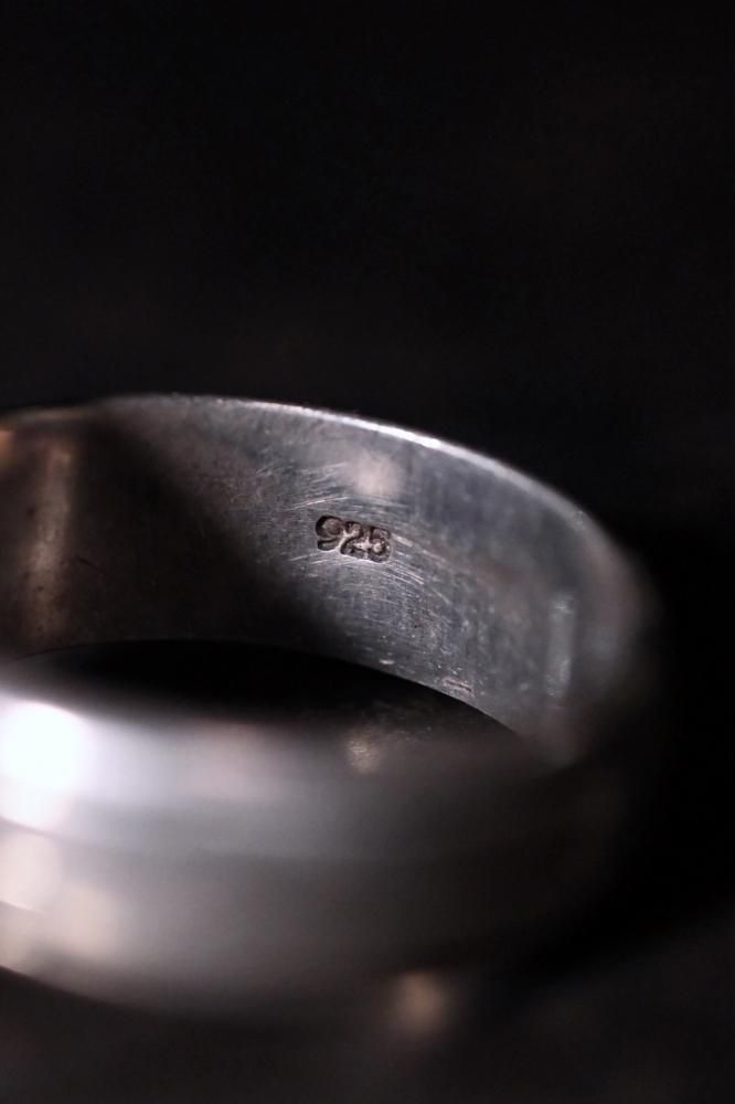 Vintage braid design silver ring "14"