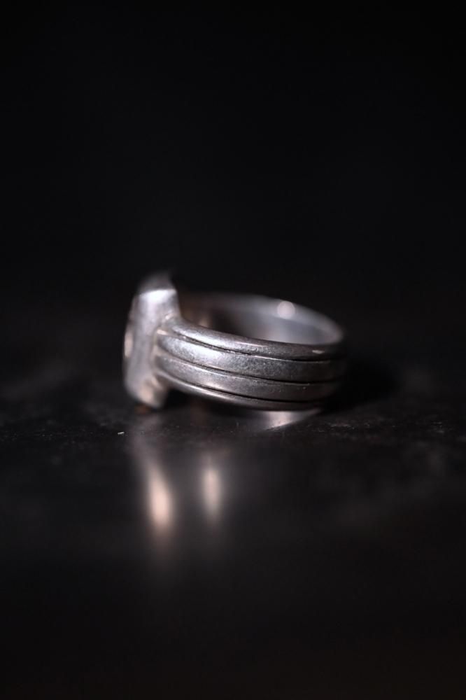 Vintage braid design silver ring "14"