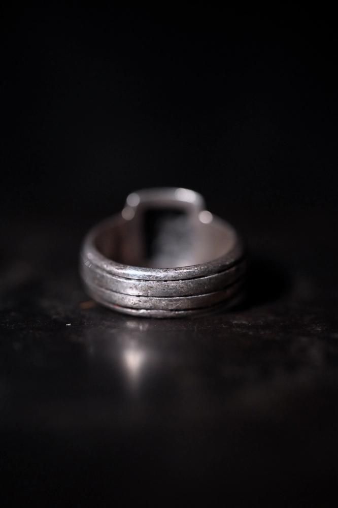 Vintage braid design silver ring "14"