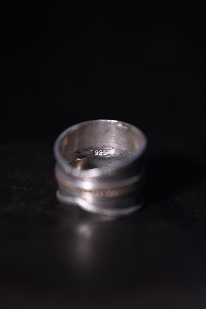 Vintage silver  copper ring "20"