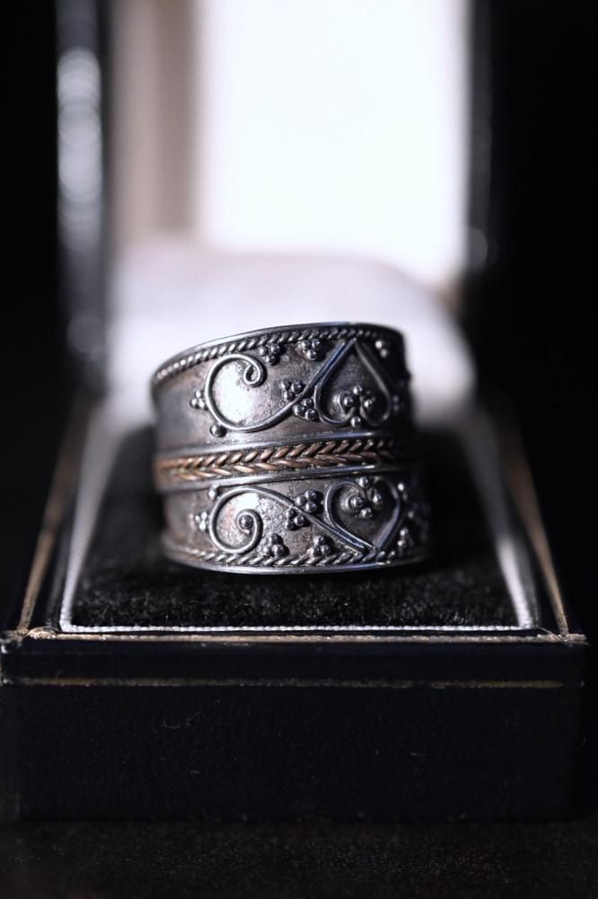 Vintage silver  copper ring "20"